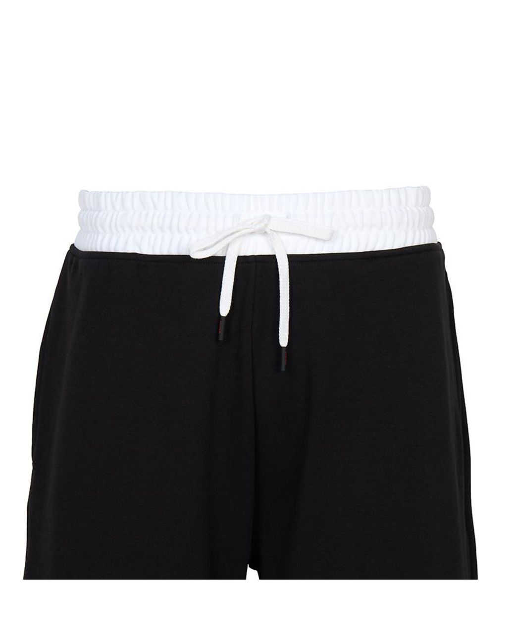 Boss Black Logo-Trim Drawstring Shorts for men
