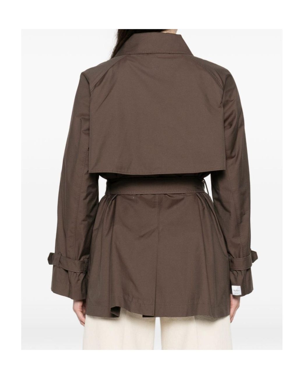 Max Mara Brown The Cube Calle Double-Breasted Coat