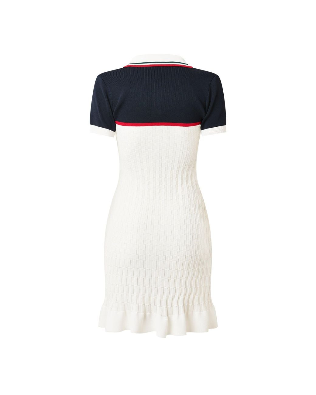 Casablanca White Tennis Viscose Ruffle Dress