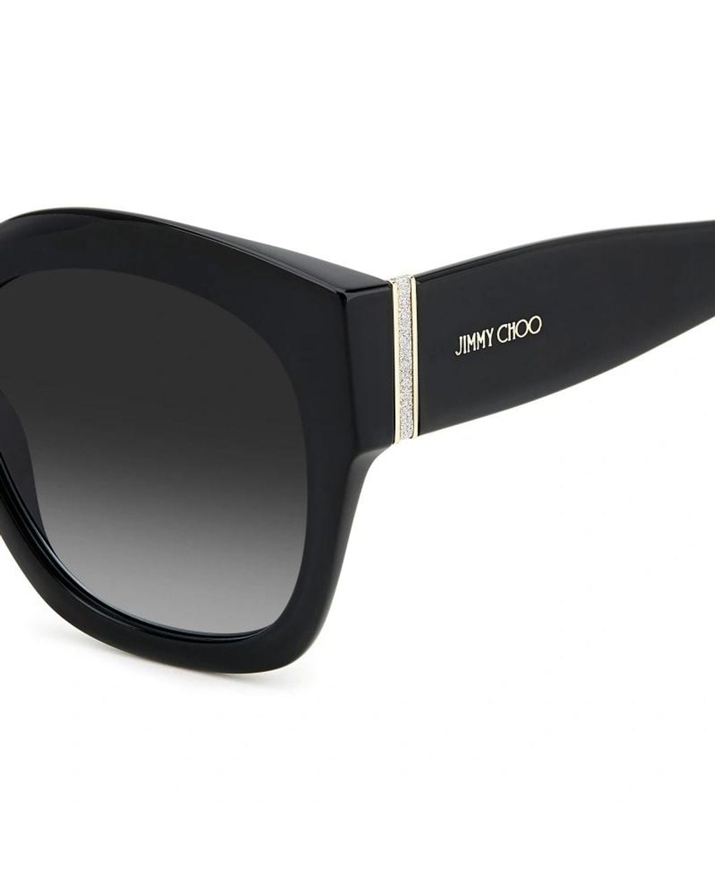 Jimmy Choo Black Eyewear Square-Frame Sunglasses
