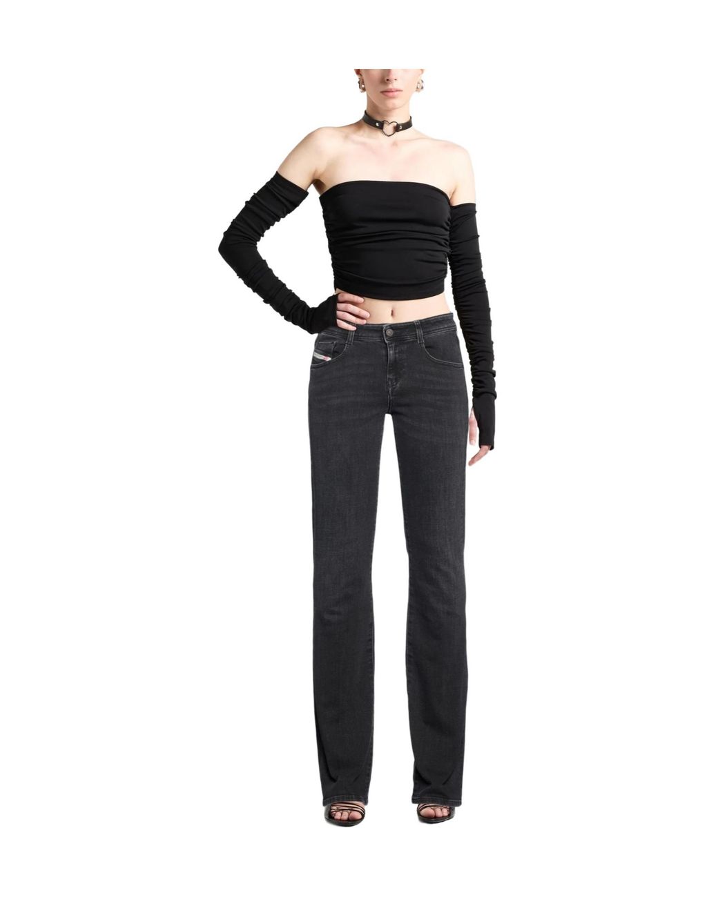 DIESEL Black Classic Bootcut Jeans