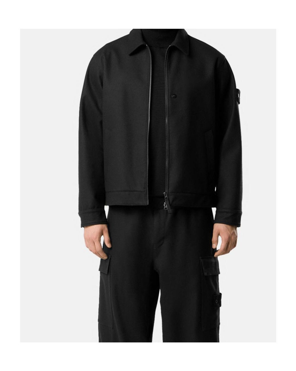 Stone Island 1200027 Performance Flannel Ghost in Black for Men | Lyst