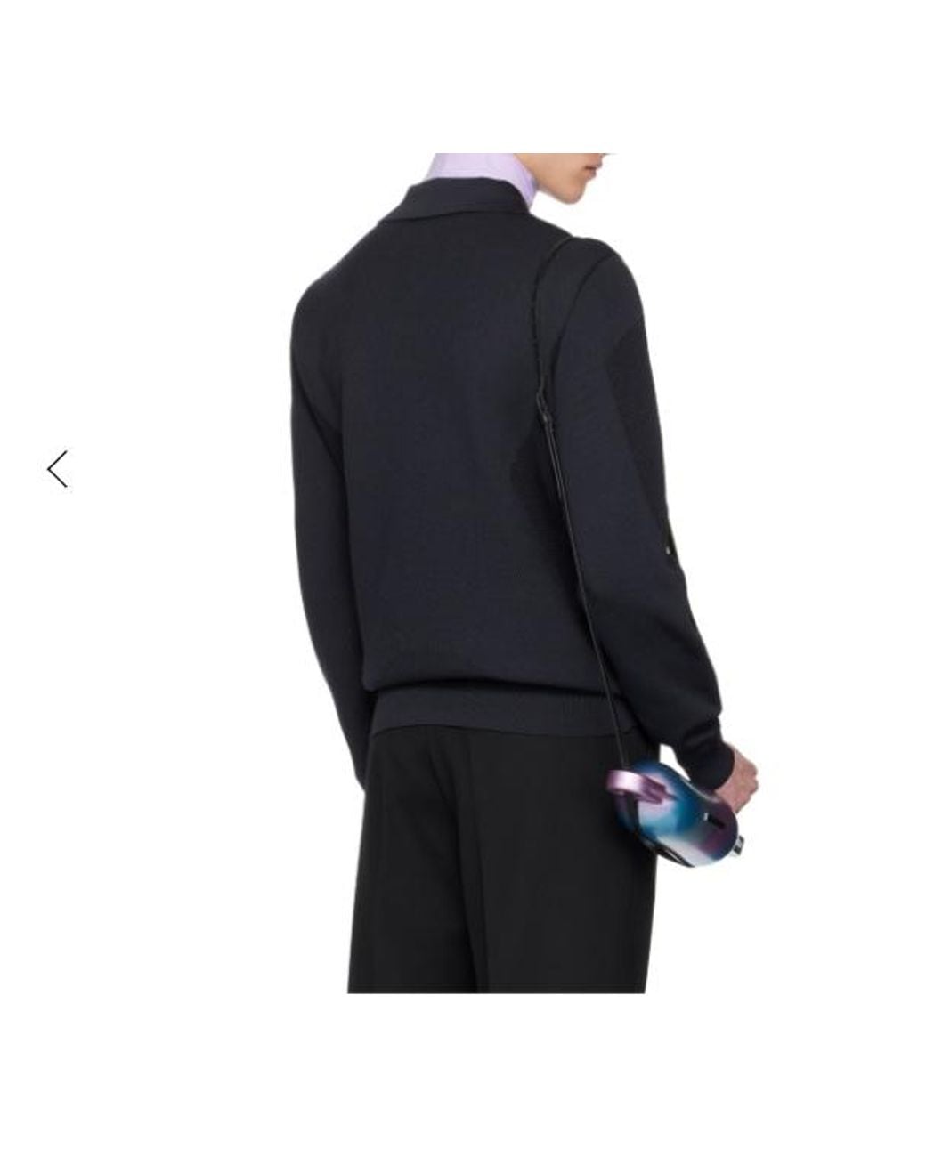 Herno Blue Lapel Polo Shirt for men