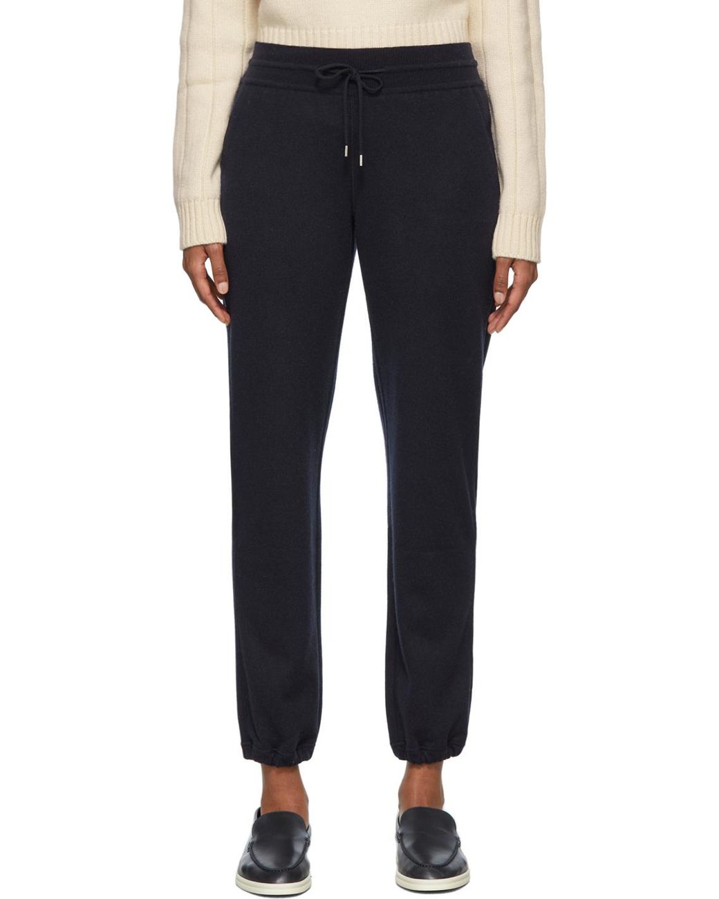 Loro Piana Blue Merano Drawstring Track Trousers