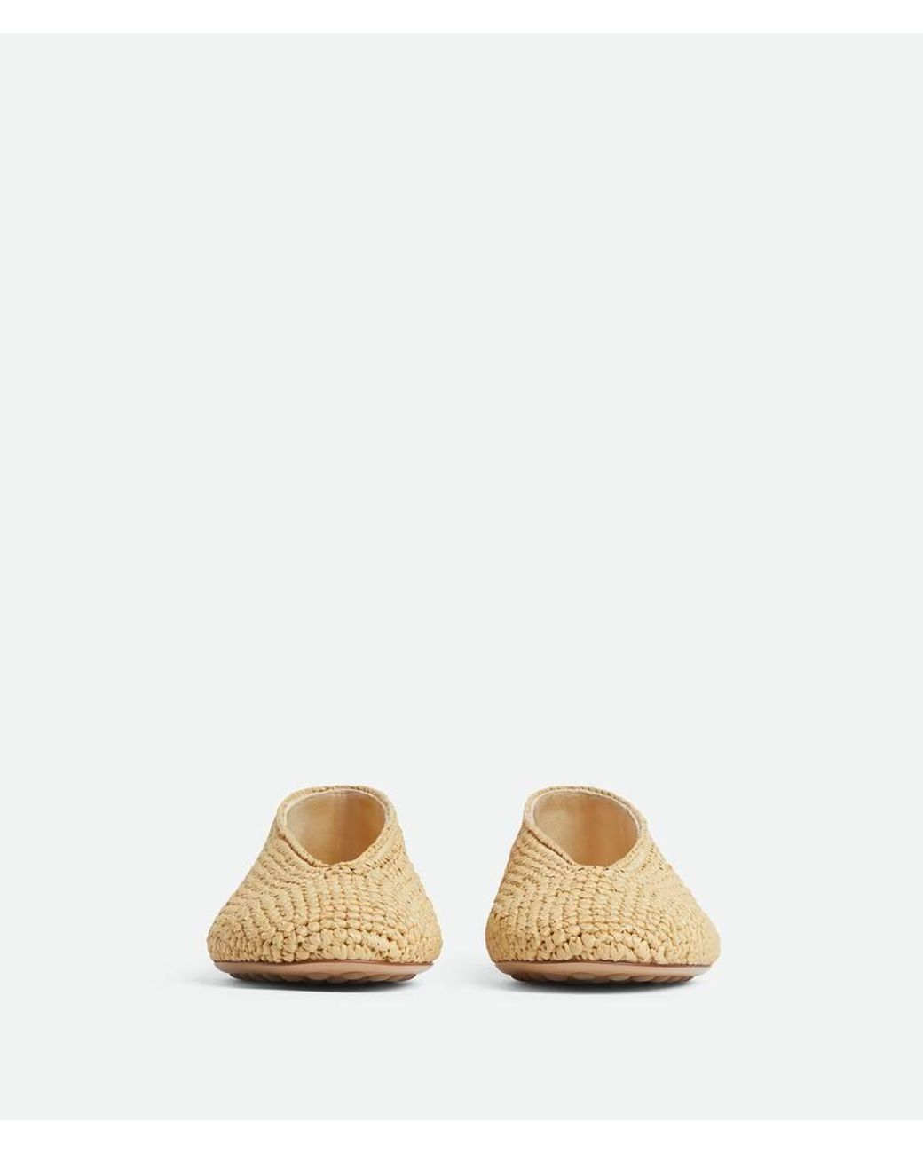 Bottega Veneta Natural Rosa Ballerina Shoes