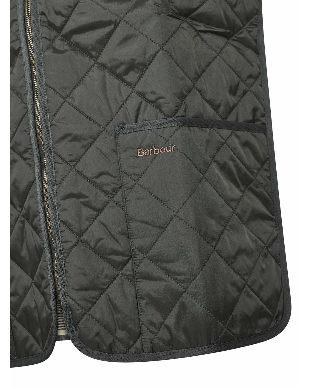 Barbour Green Quilted Zip-Up Vest for men