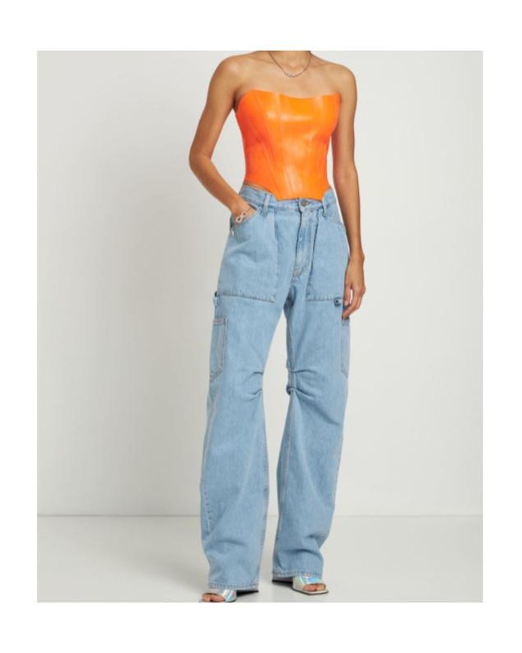 GIUSEPPE DI MORABITO Orange Sleeveless Vest