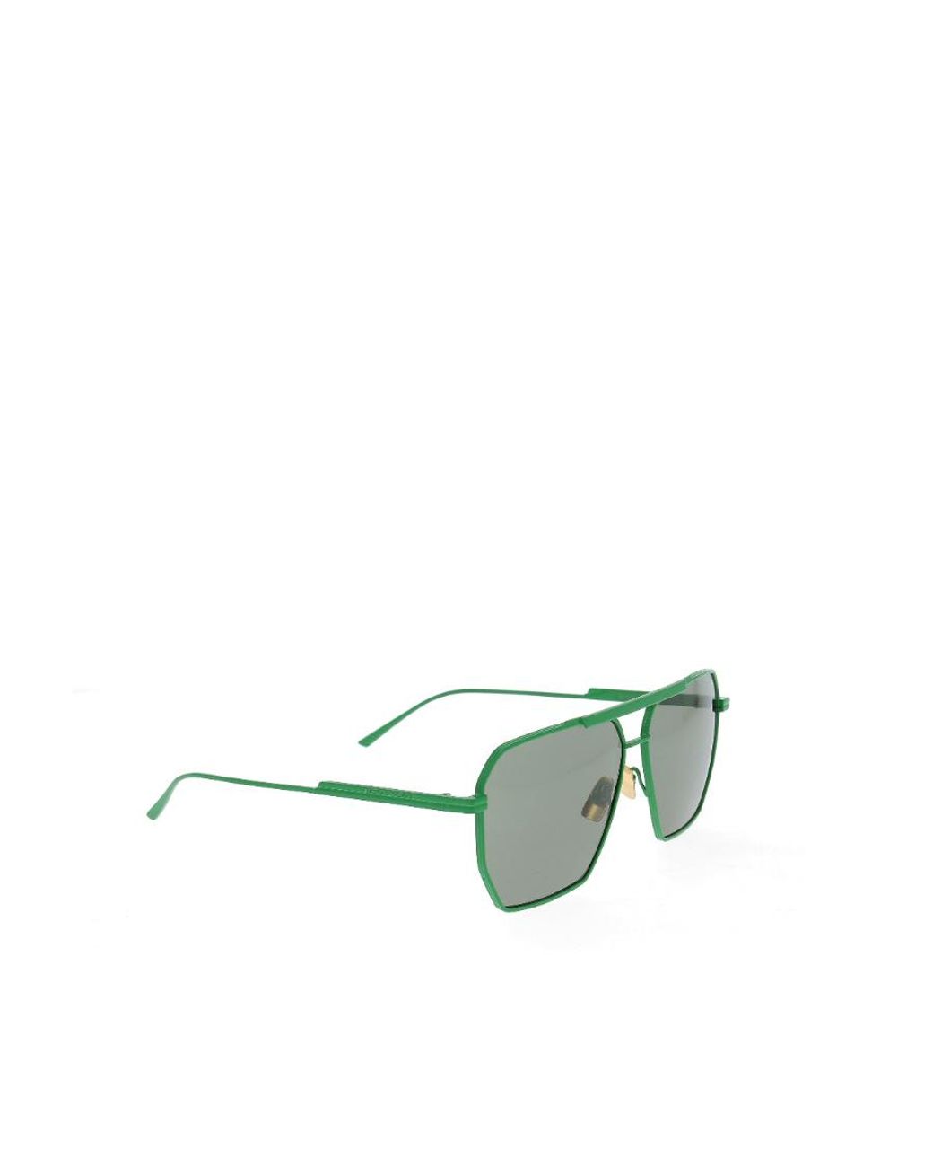 Bottega Veneta Metallic Eyewear Pilot Frame Sunglasses
