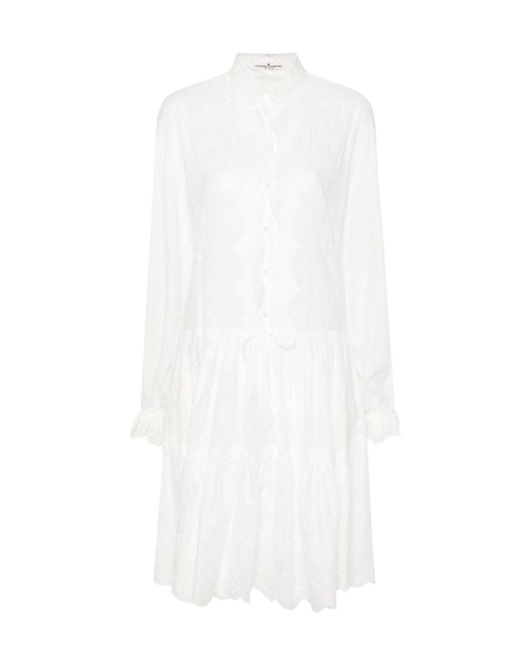 Ermanno Scervino White Midi Dress
