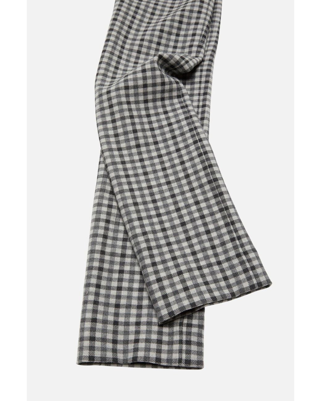 Acne Gray Gingham Check Trousers
