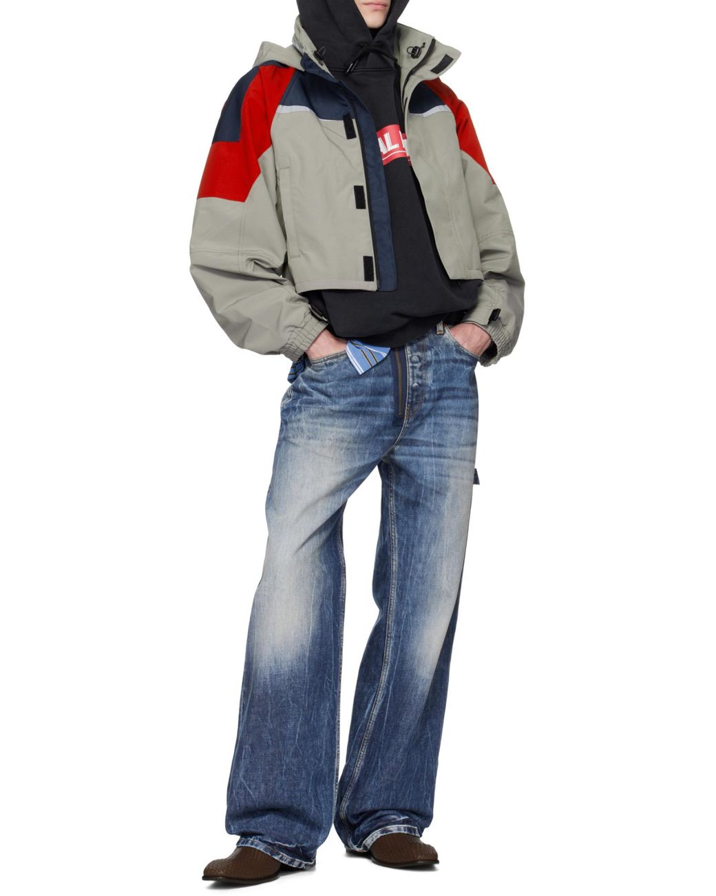 Martine Rose Blue Wide-Leg Jeans for men