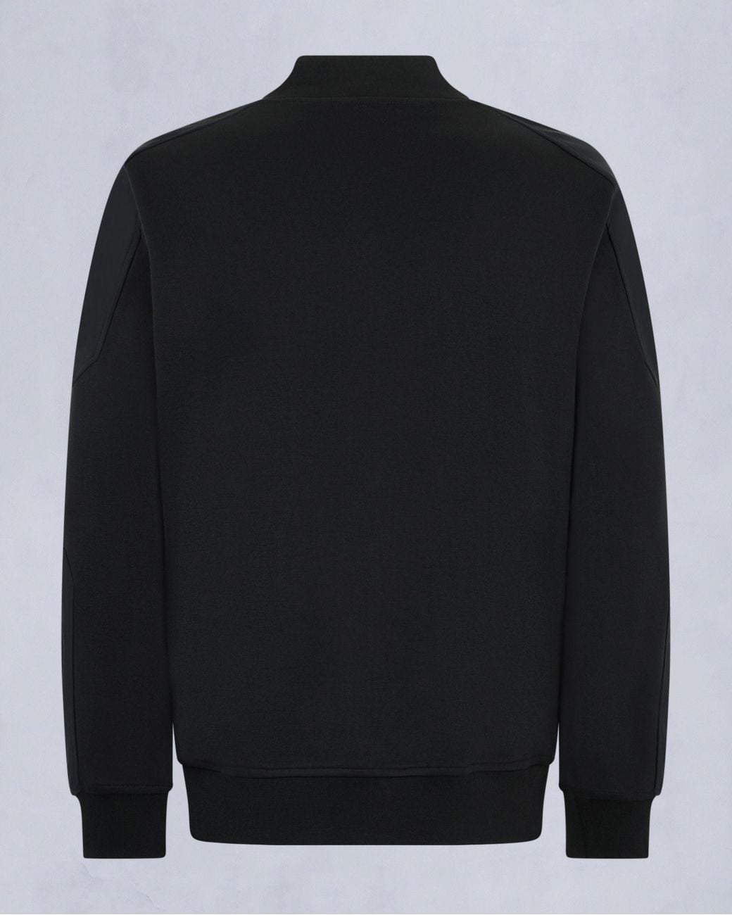 Moose Knuckles Black Logo-Patch Jacket for men