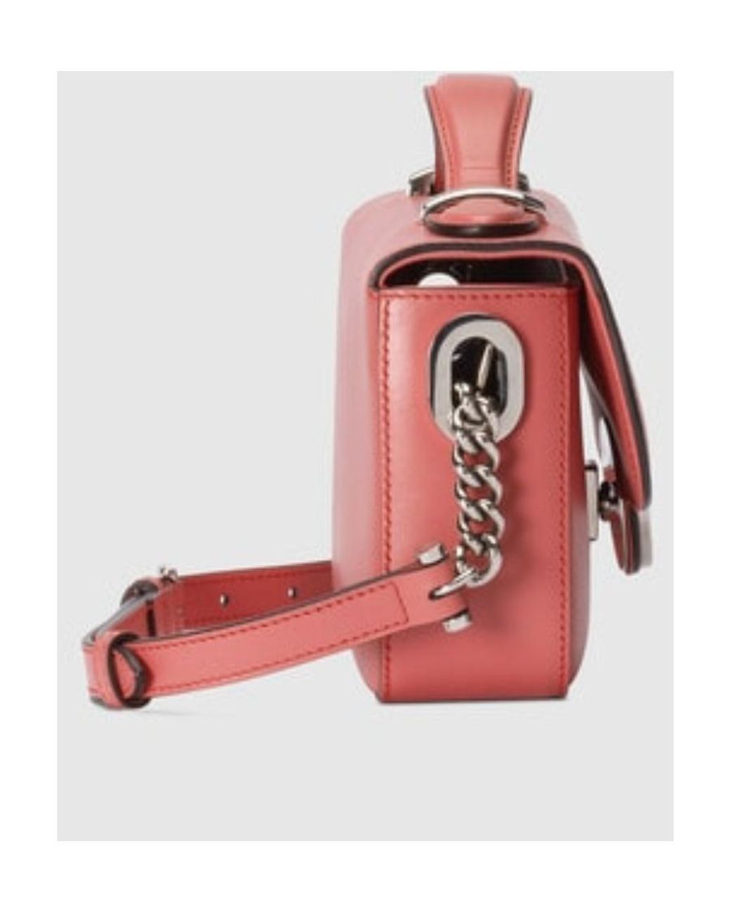 Gucci Pink Double G Logo Mini Shoulder Bag