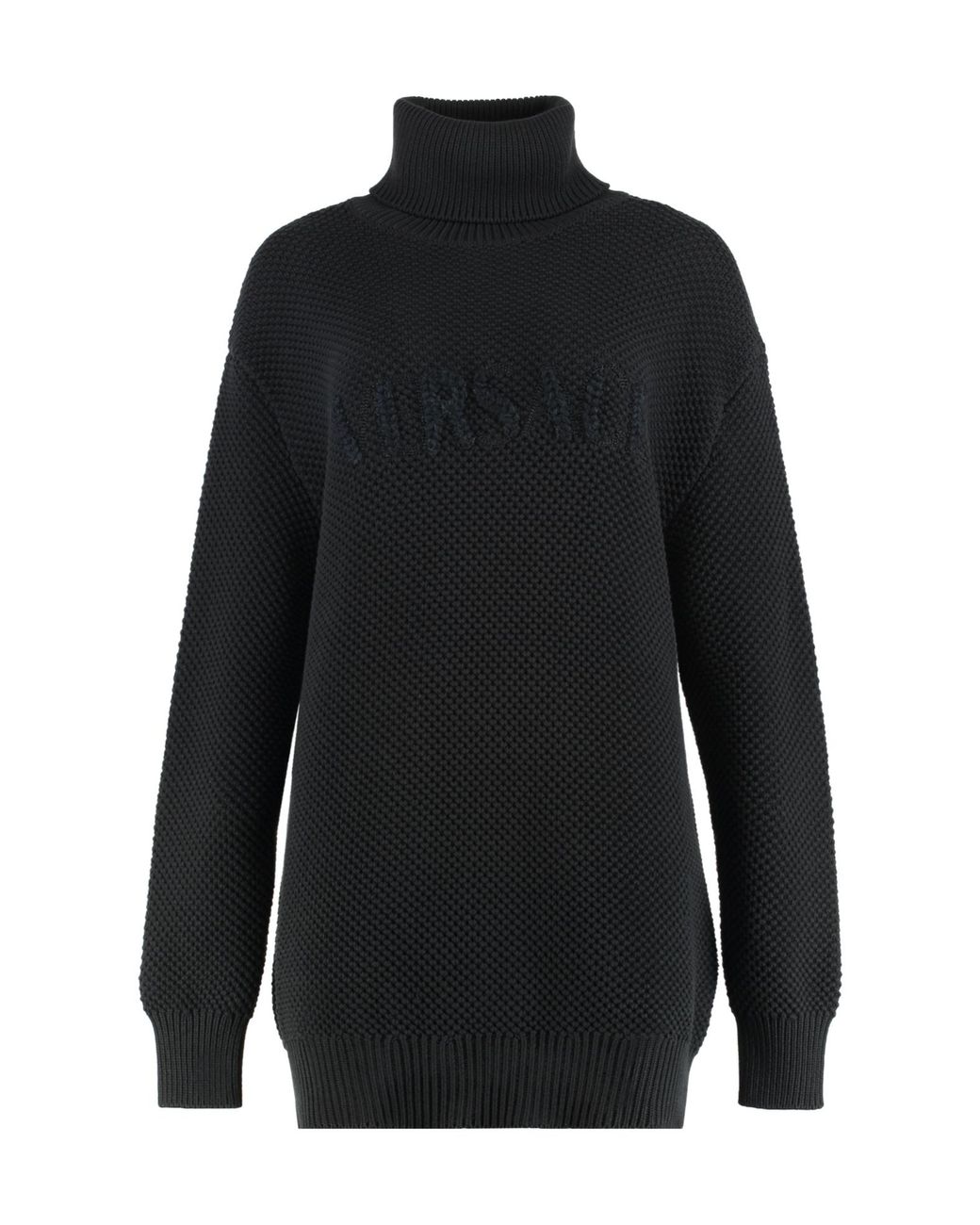 Versace Blue Turtleneck Long-Sleeved Jumper