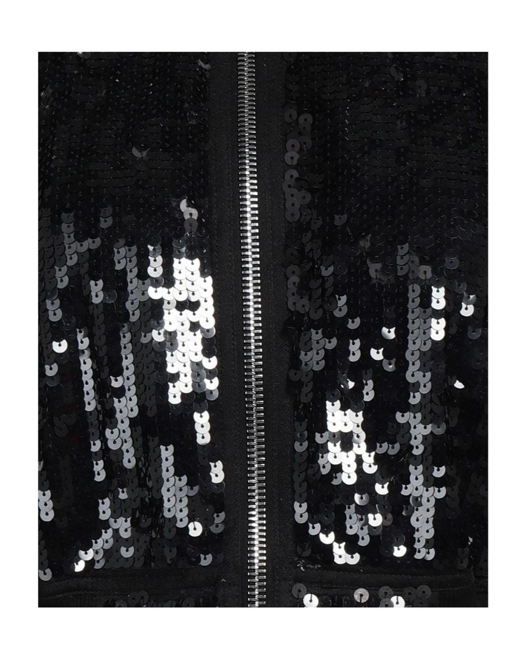 Rick Owens Black Mesh Embroidered Baseball Jacket