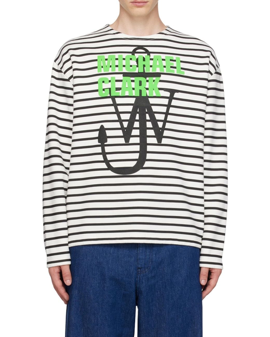 J.W. Anderson Gray Jw Anderson Logo Printed Crewneck Sweatshirt for men