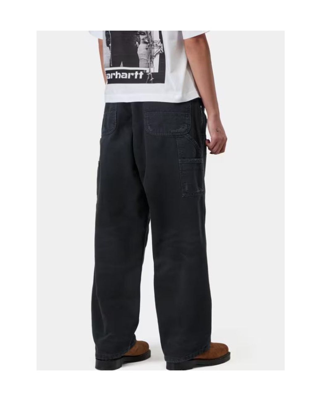 Carhartt Black Logo Patch Double-Knee Trousers