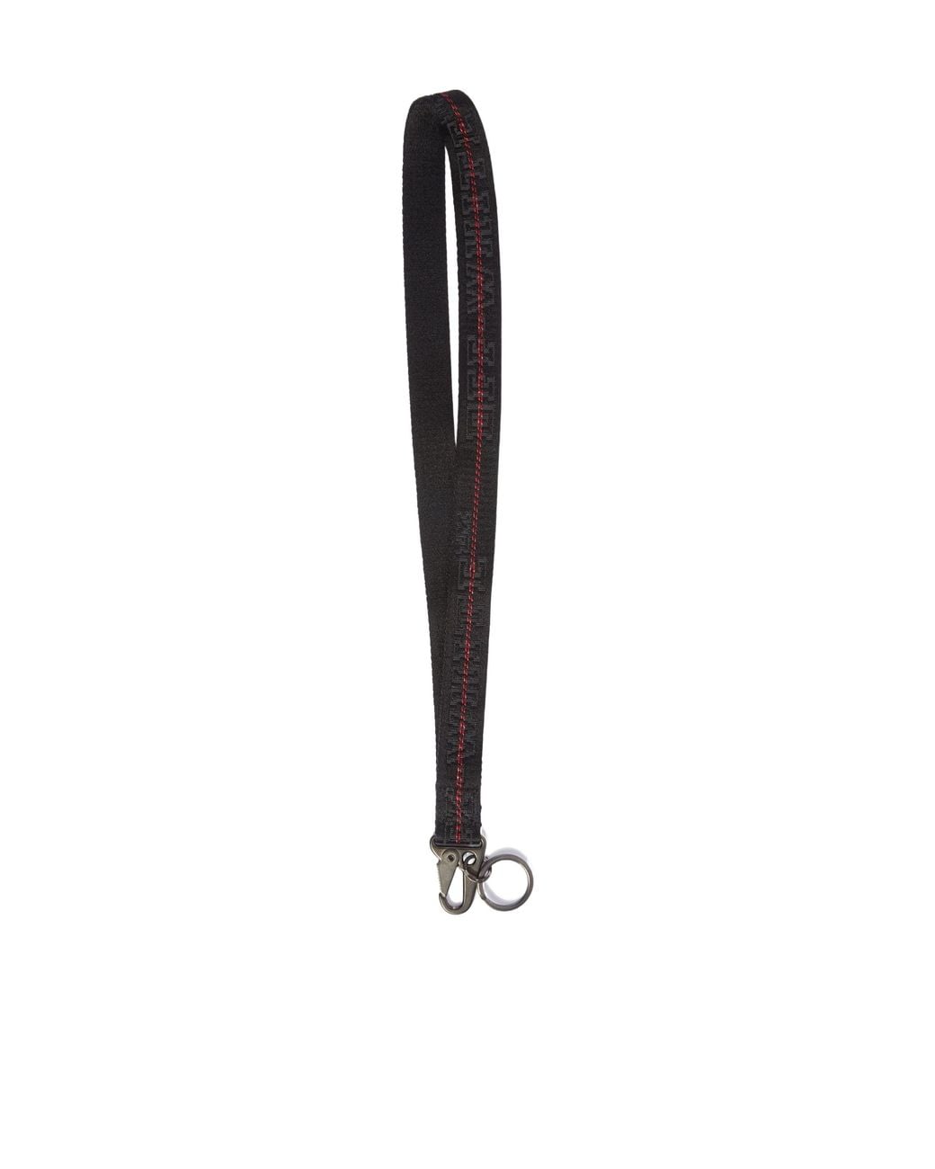 Off-White c/o Virgil Abloh White Logo-Jacquard Keychain for men