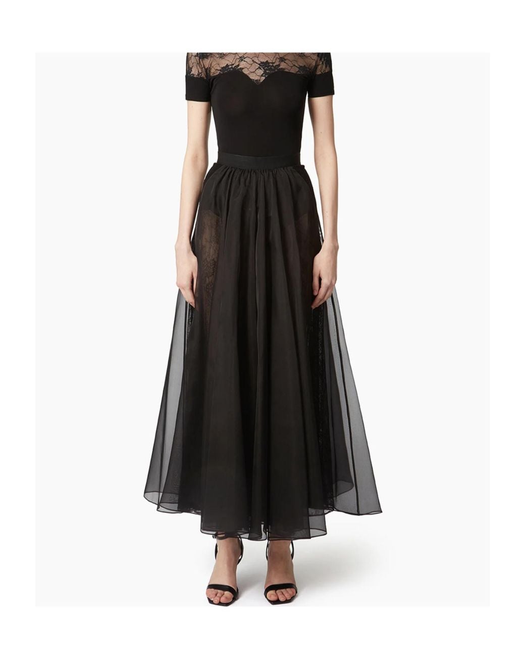 Nina Ricci Black Voluminous Maxi Skirt
