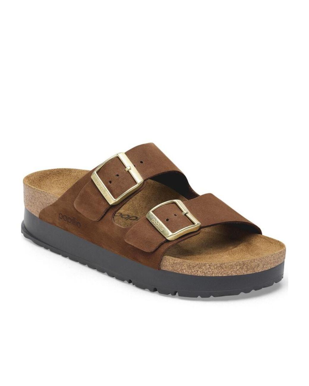 Birkenstock Brown Arizona Pap Flex Platform Sandals