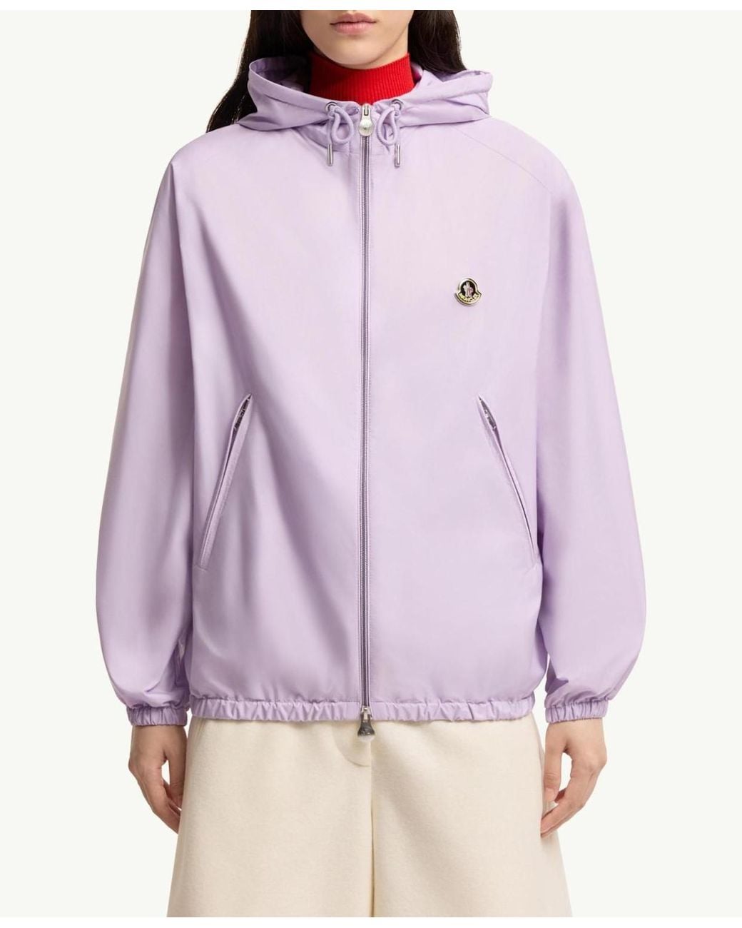 Moncler Purple Hooded Windbreaker