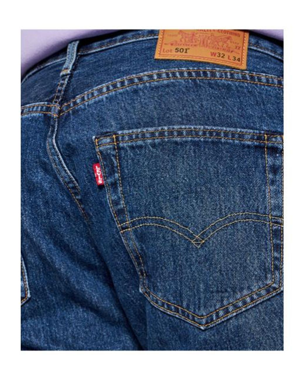 Levi's Blue Straight-Leg Jeans for men