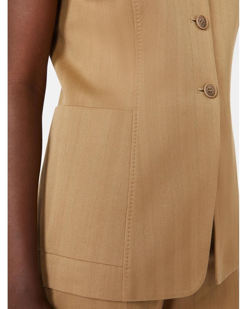 Max Mara Natural Mxmfalla Cotton Vest