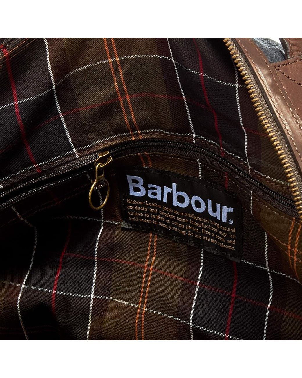 Barbour Black Logo Travel Bag for men