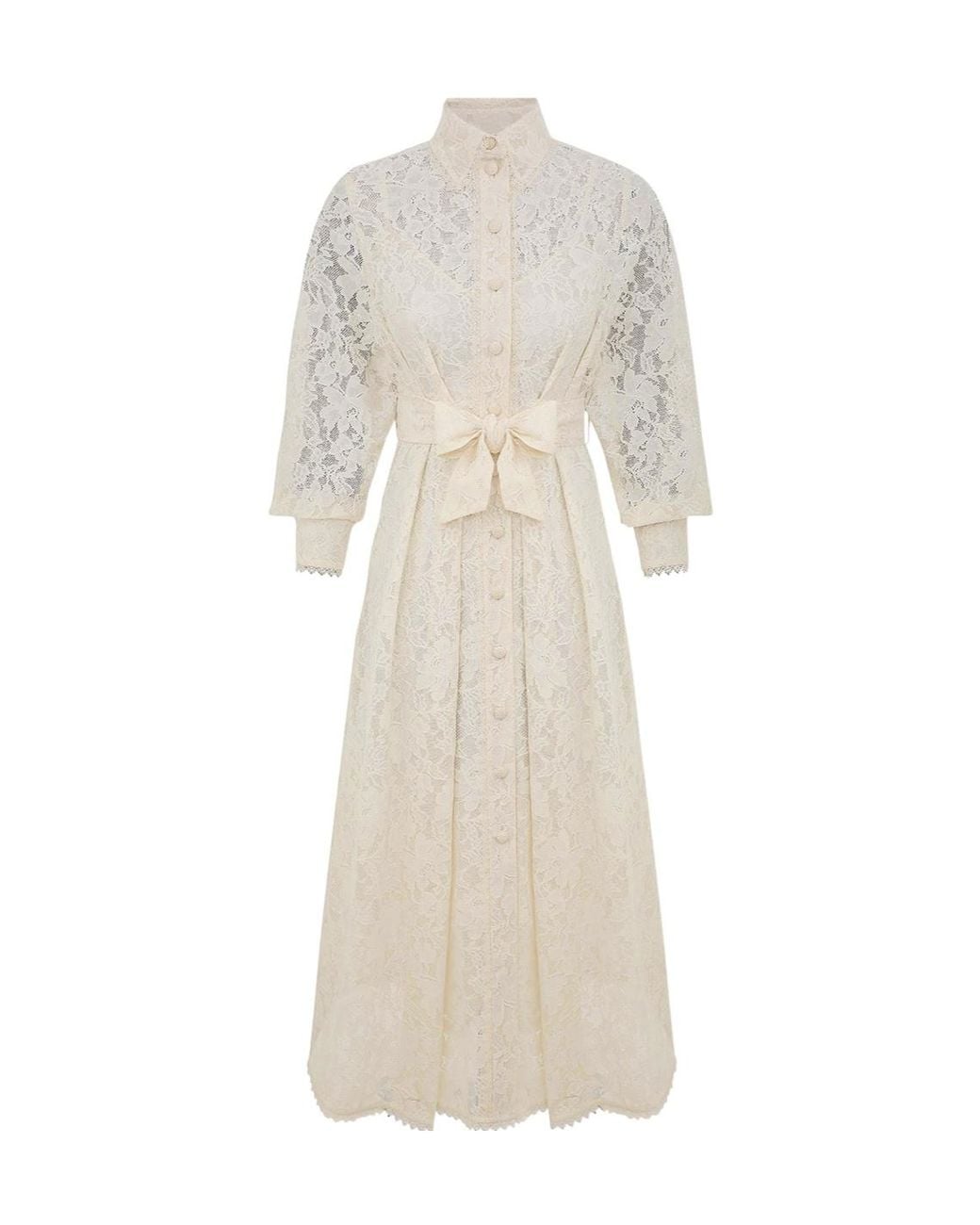 Zimmermann White Long Sleeve Dress