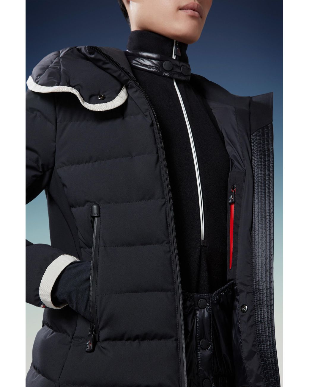 Moncler Black Lamoura Short Down Jacket