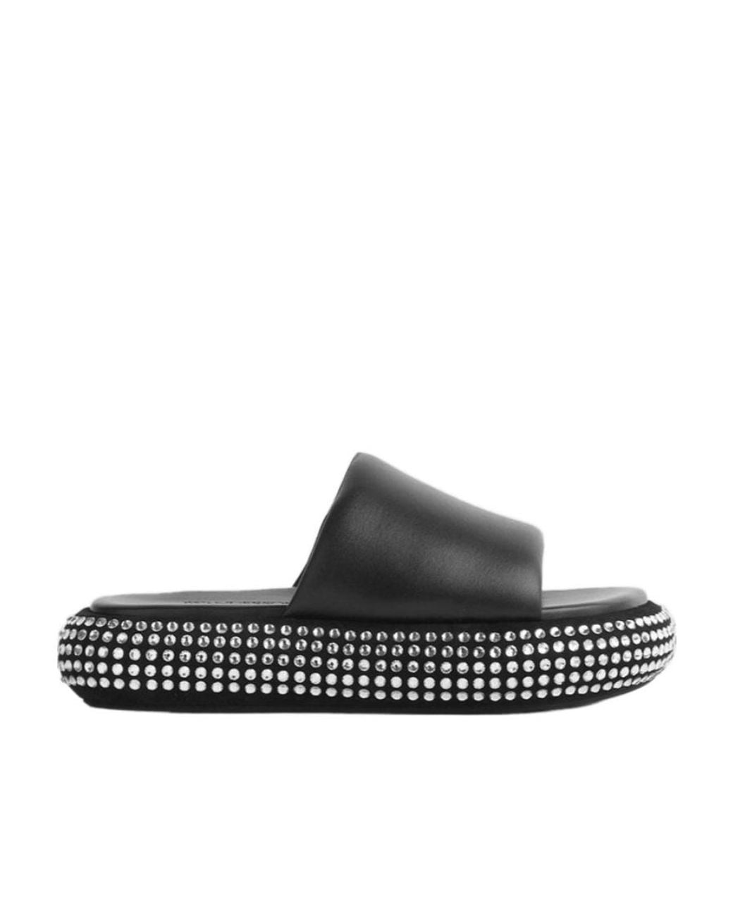J.W. Anderson Black Jw Anderson Embellished Open-Toe Slides
