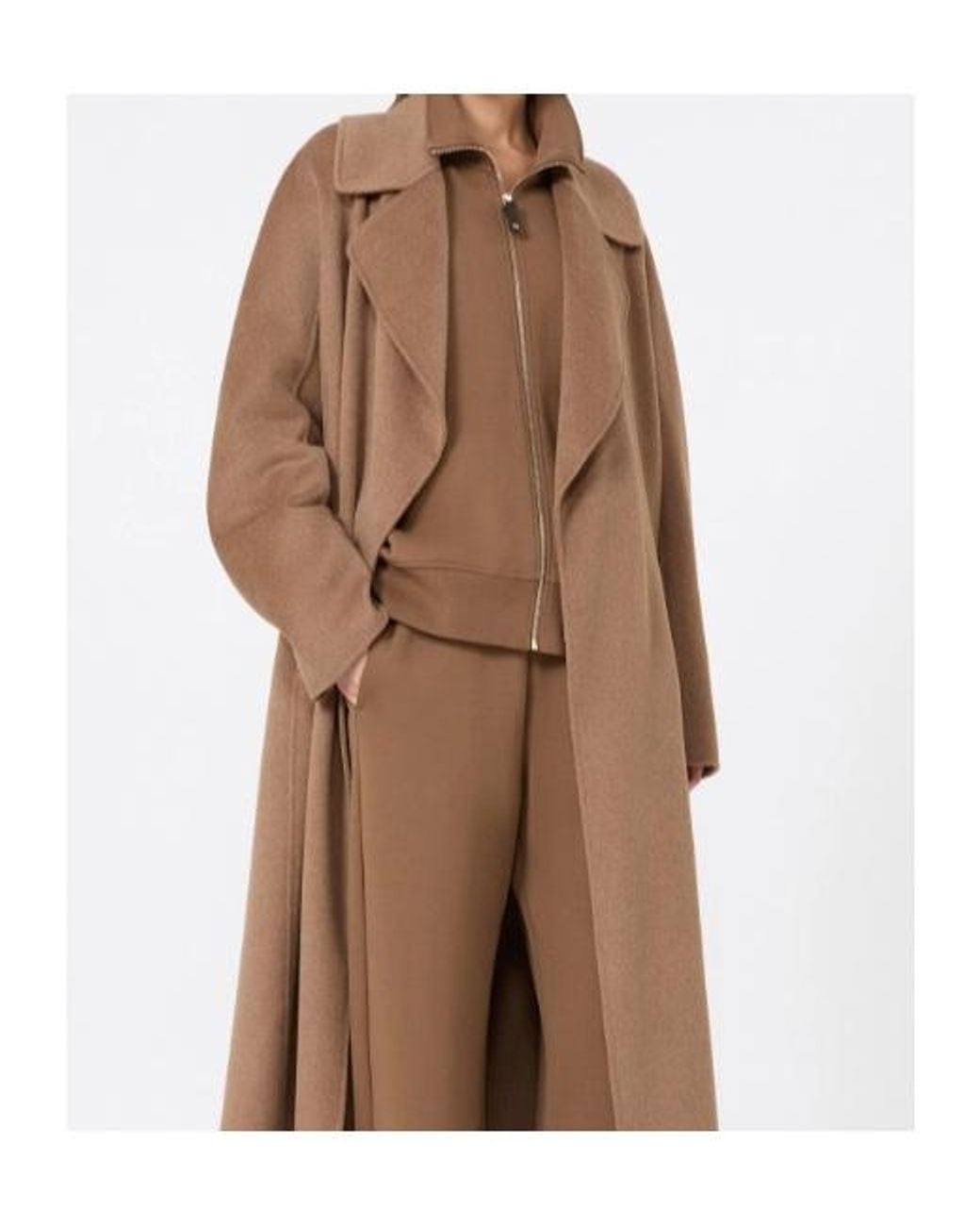 Max Mara Brown Smmcarezza Zip-Up Jacket