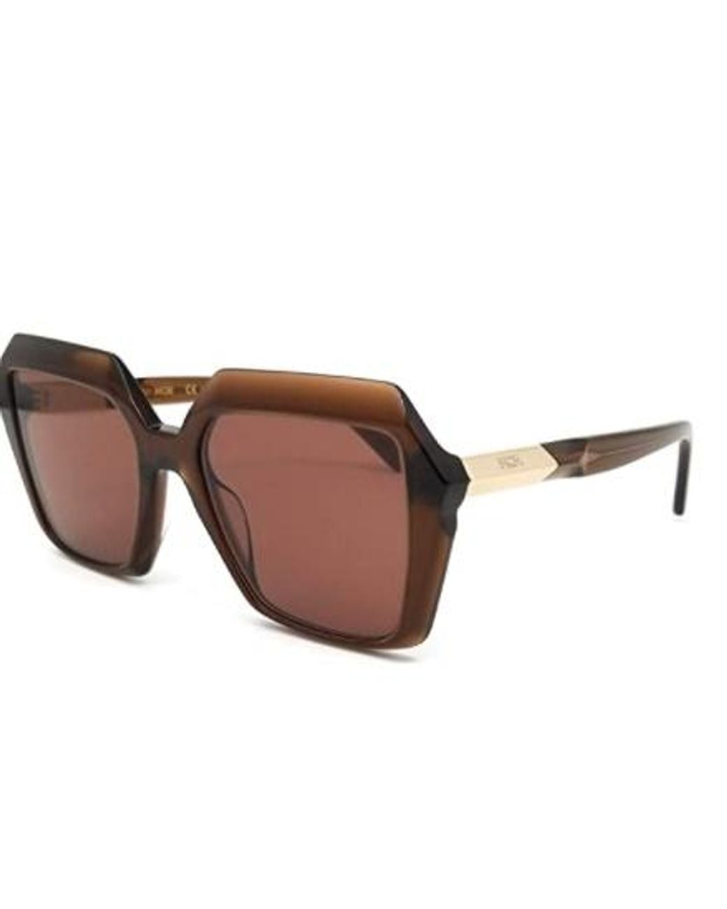 MCM Brown Square-Frame Sunglasses