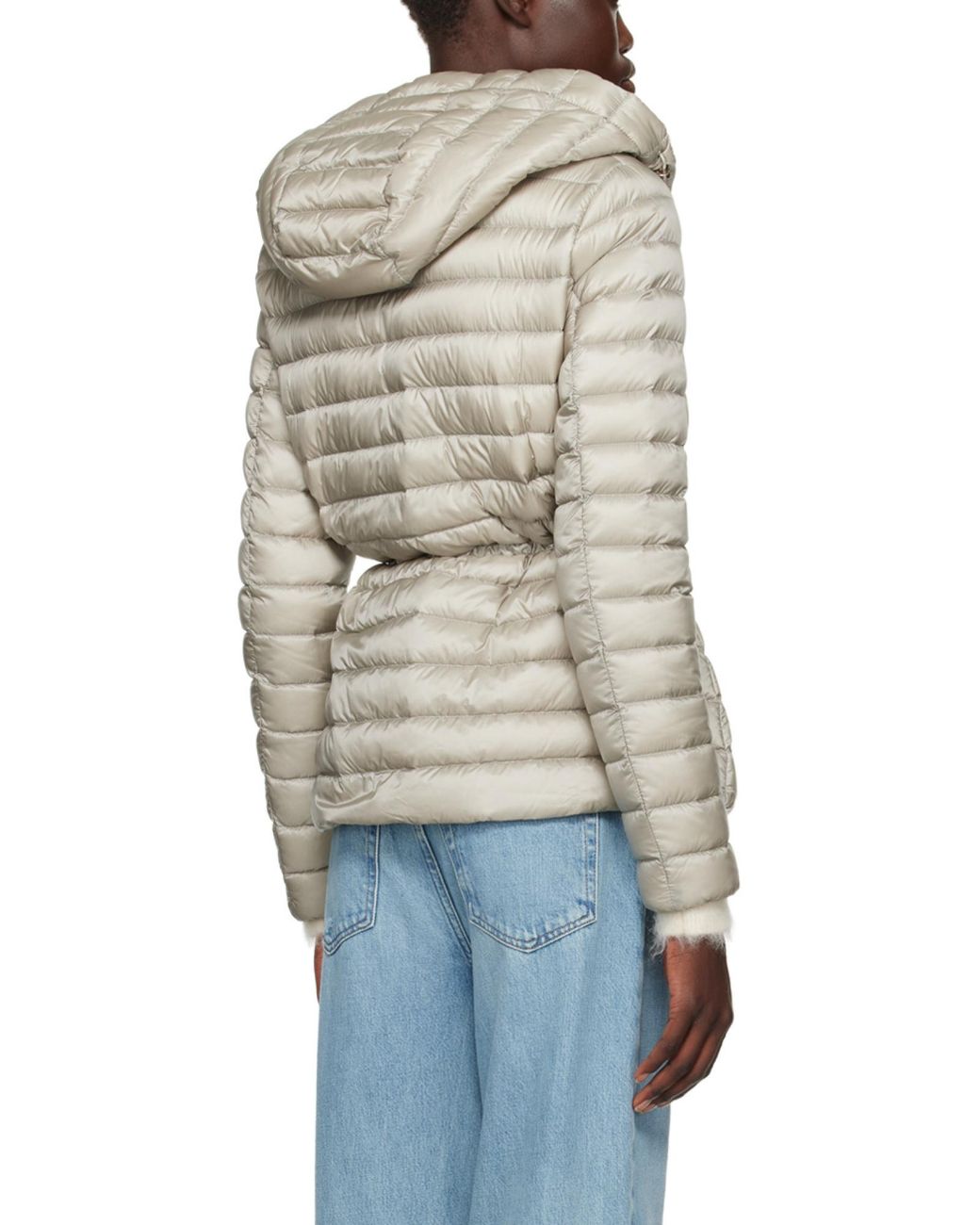 Moncler Gray Raie Short Down Jacket