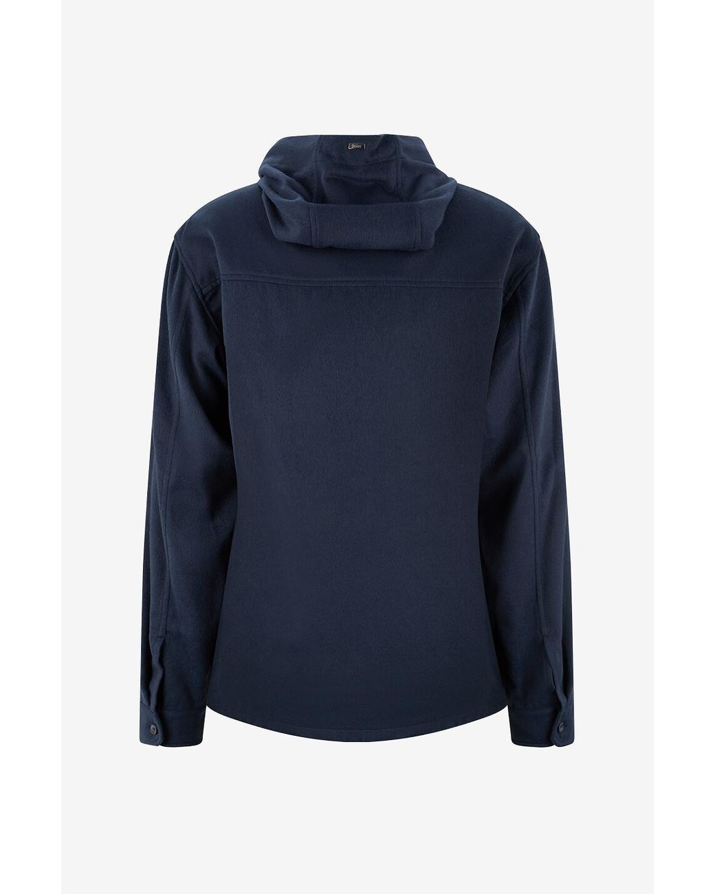 Herno Blue Long-Sleeve Casual Jacket for men