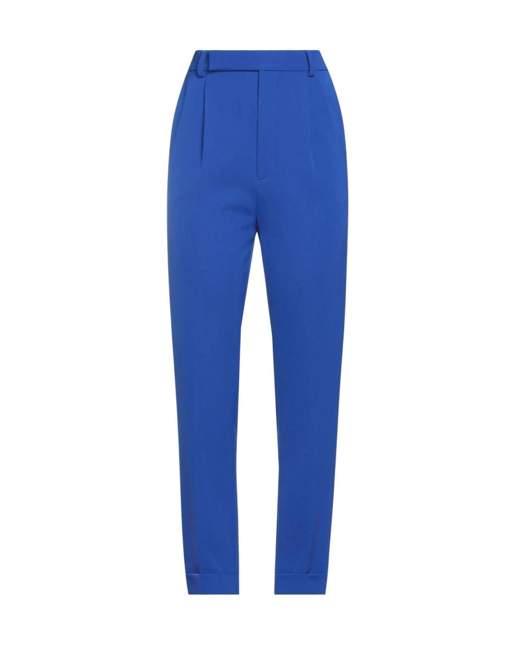 Saint Laurent Blue Solid Color Formal Trousers