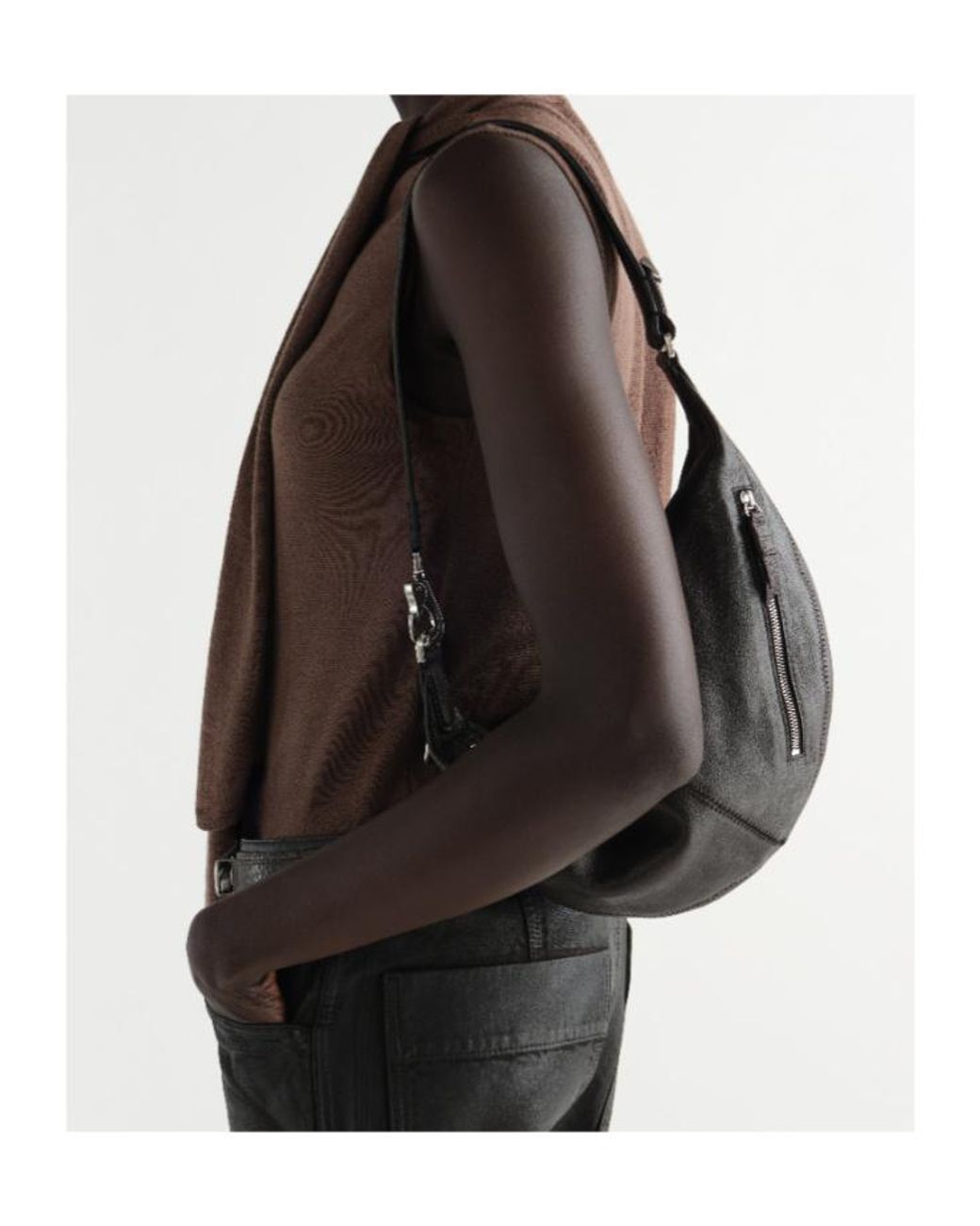 Lemaire Black Mini Quiver Clip Shoulder Bag