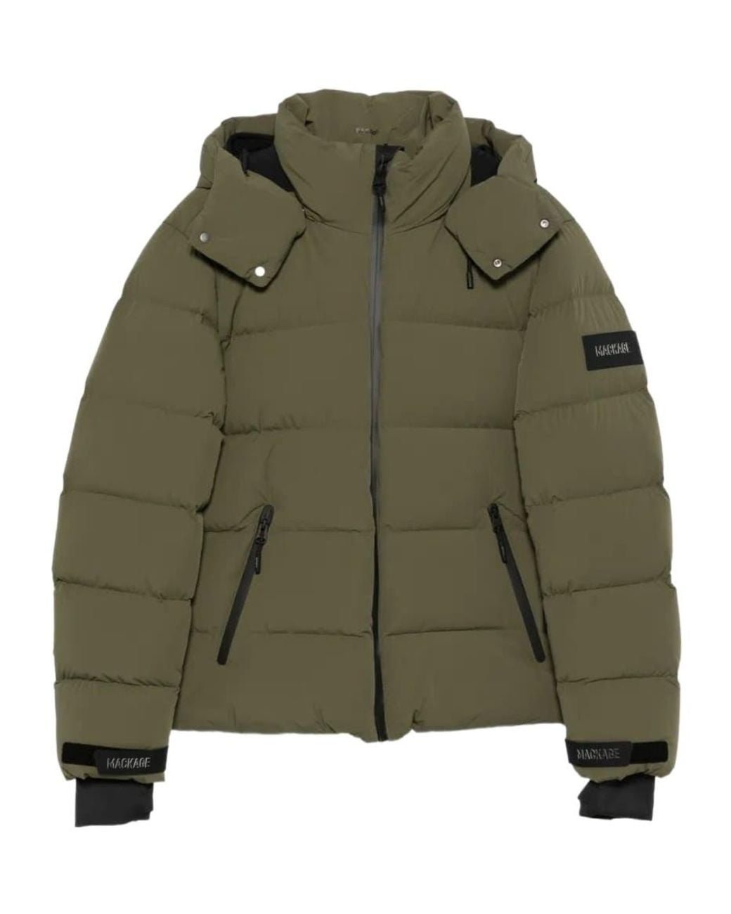 Mackage Green Quilted Hooded Jacket for men