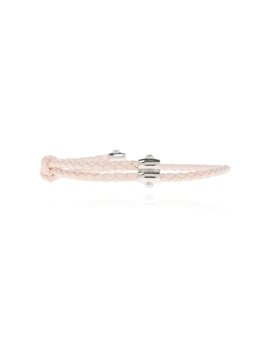 Bottega Veneta White Braided Design Bracelet for men