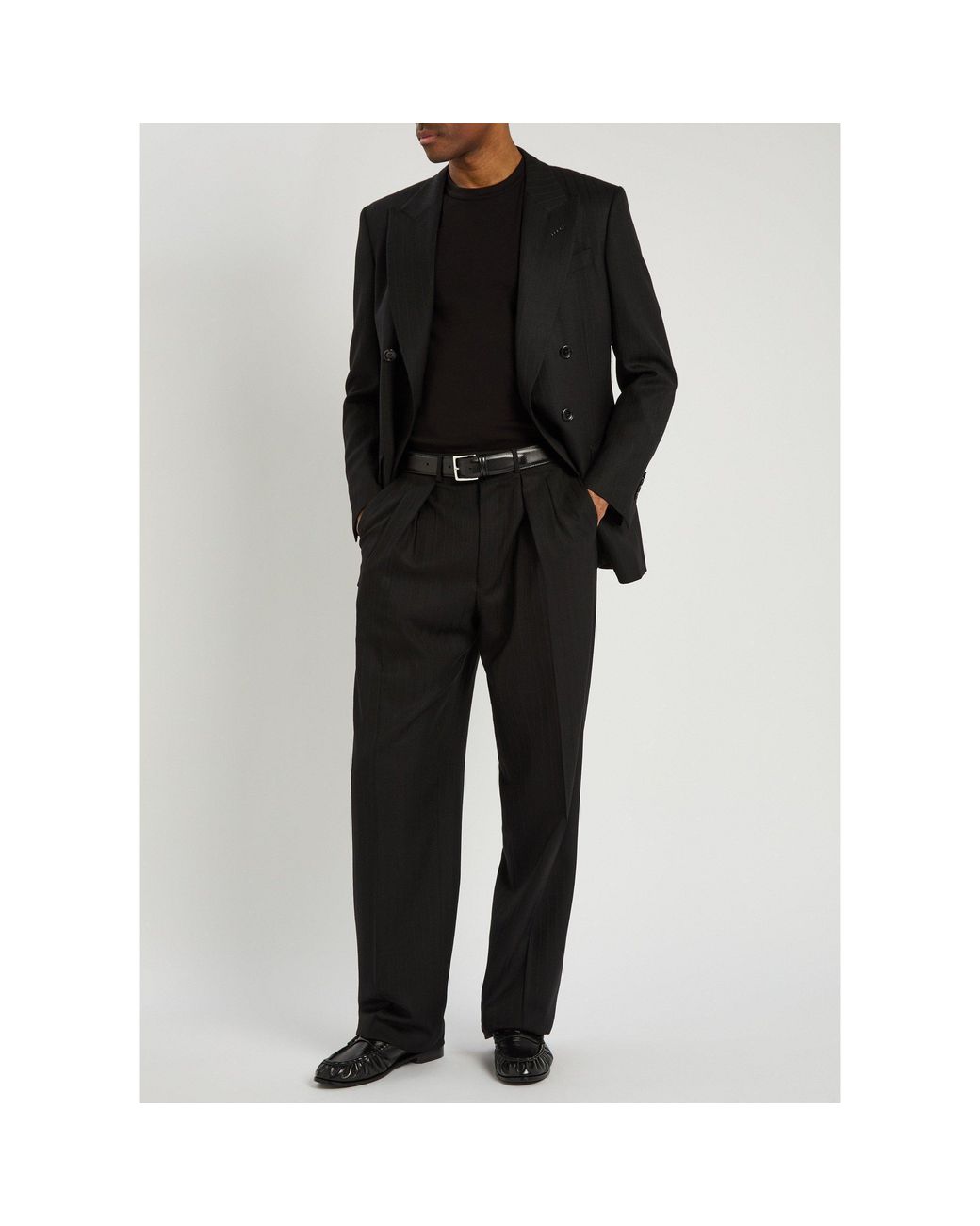 Tom Ford Black Simple And Form-Fitting T-Shirt for men
