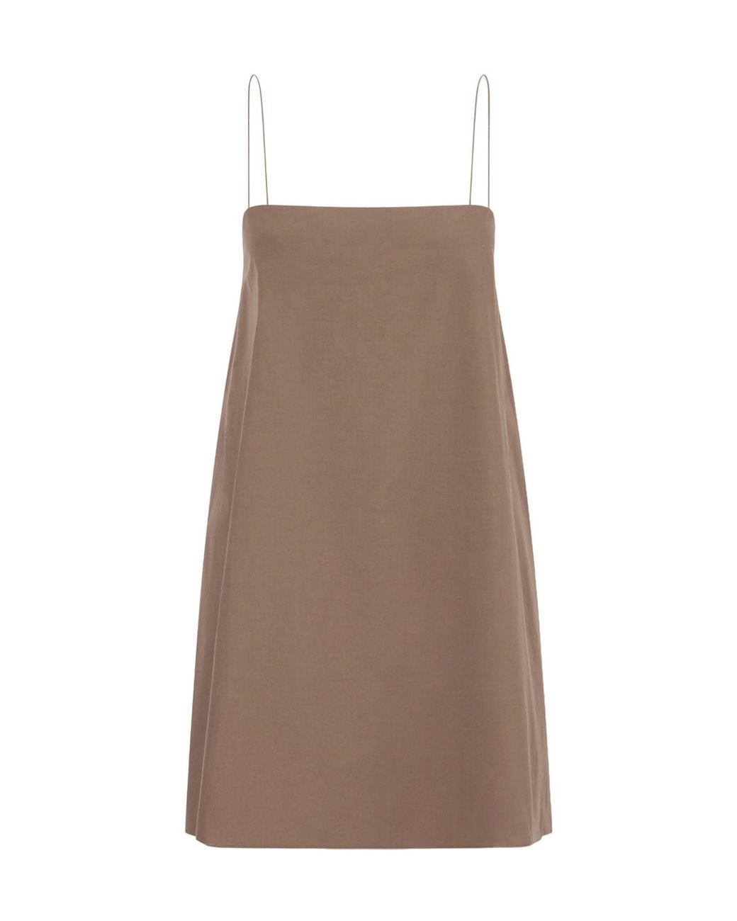 Matteau Brown Organic Cotton-Poplin Mini Dress