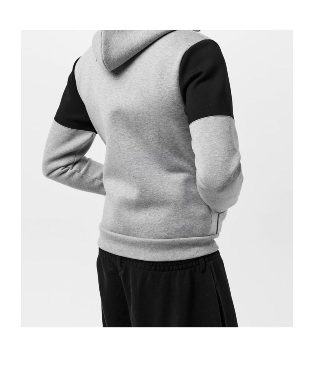 Balenciaga Gray Zip-Up Hoodie for men