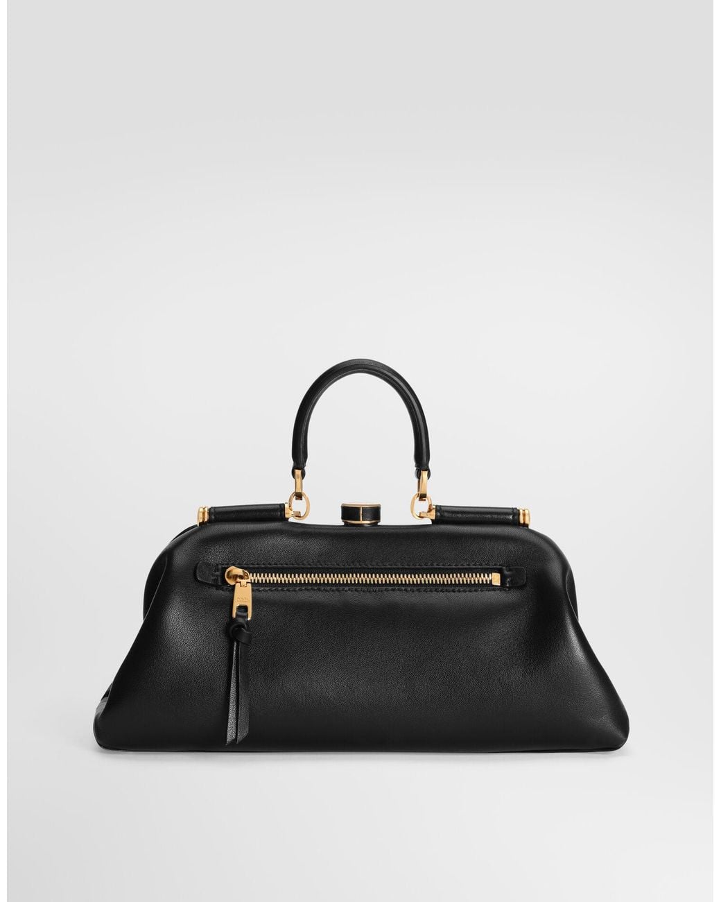 Dolce & Gabbana Black Logo Stamp Tote Bag