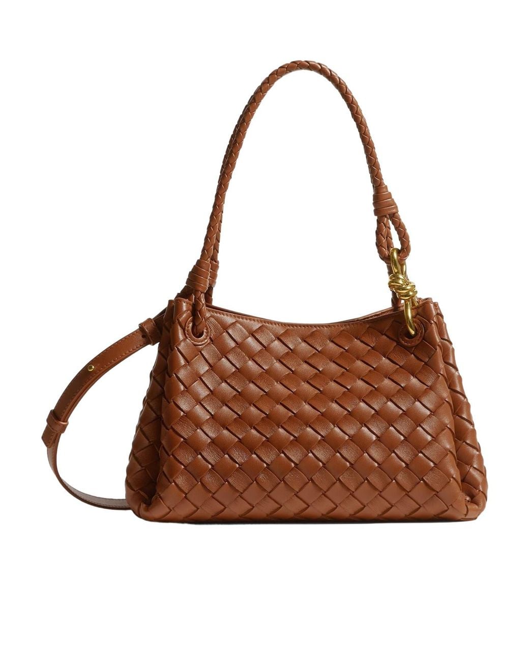 Bottega Veneta Brown Woven Shoulder Bag