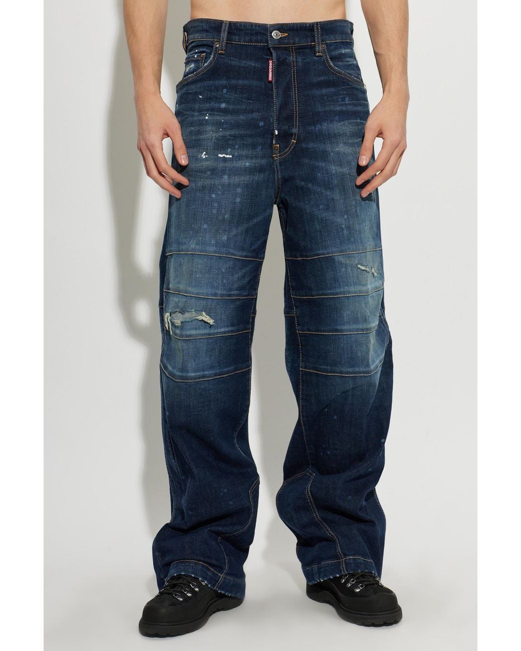 DSquared² Blue Jeans With Belt Loops for men