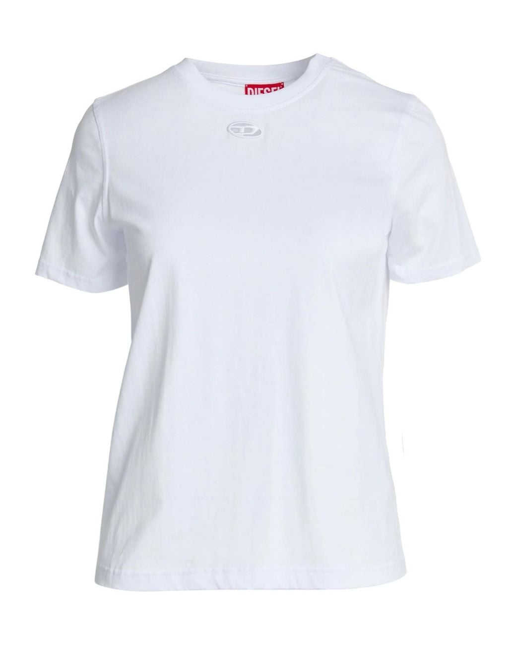 DIESEL White Short Sleeves T-Shirts