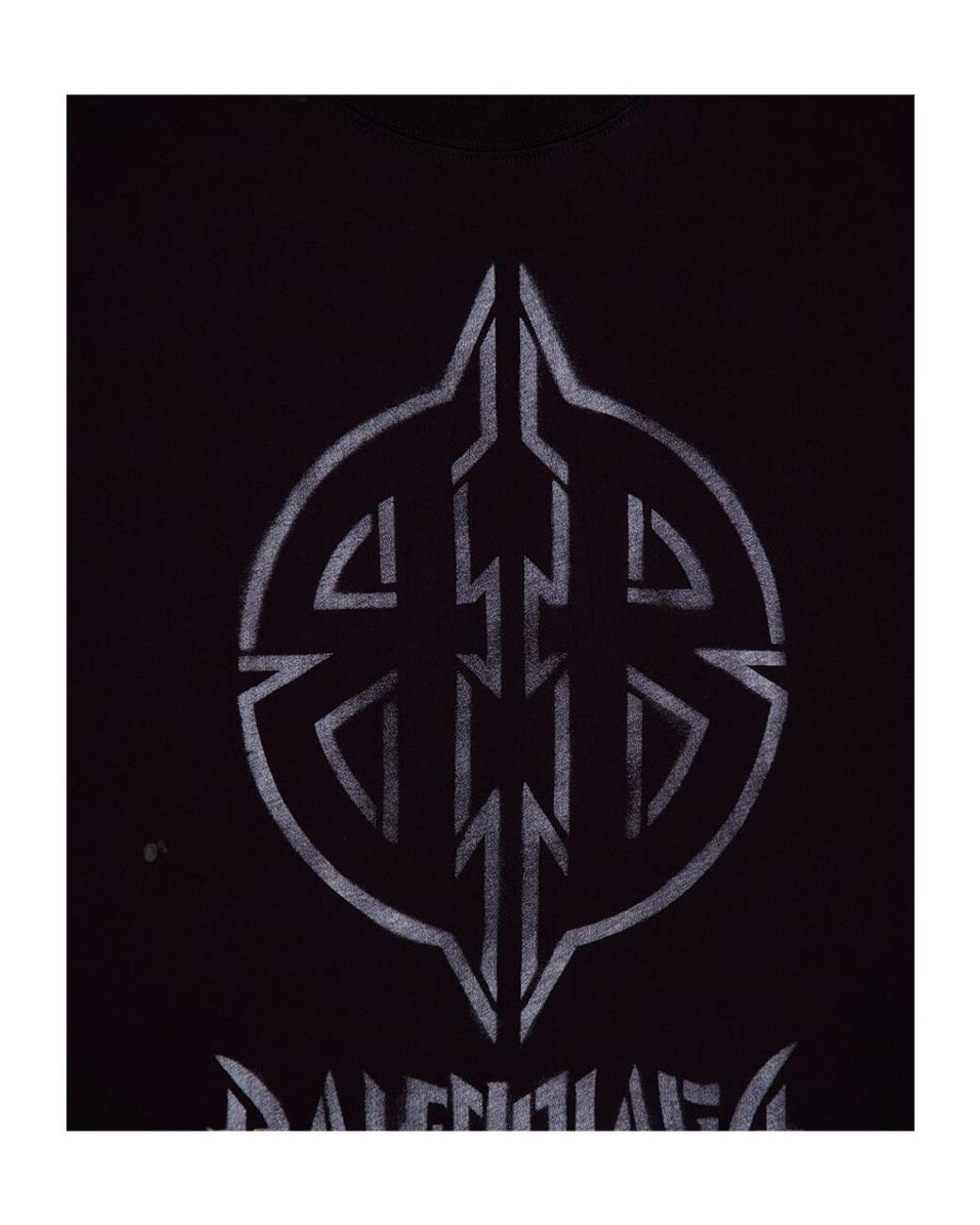 Balenciaga Black Bb Logo Printed Crewneck T-Shirt