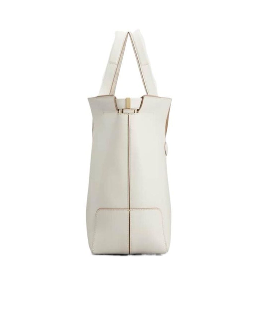 Tod's White Di Bag Folio Small Top Handle Bag