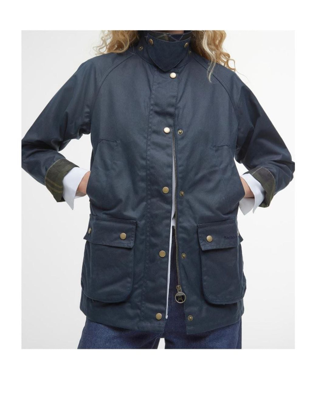 Barbour Blue Acorn Collared Jacket