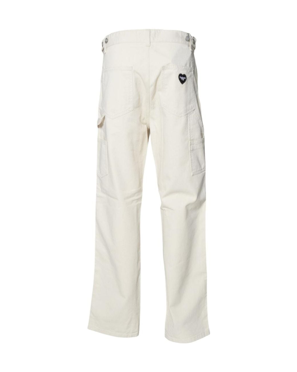 Carhartt Gray Logo-Patch Trousers